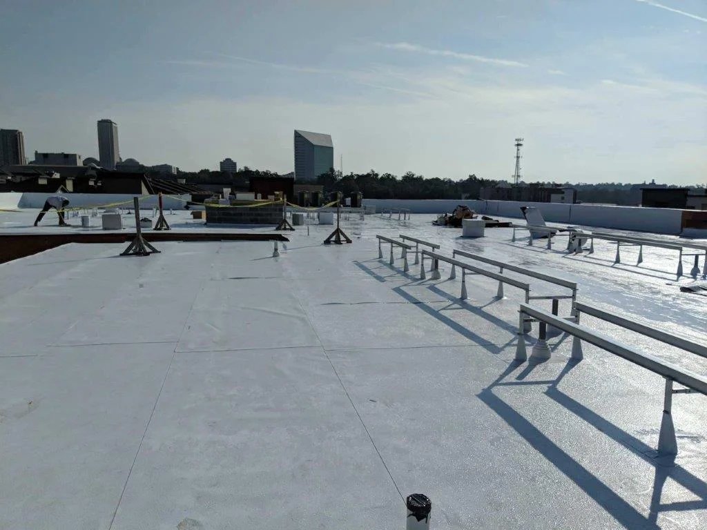 Commercial flat roof project